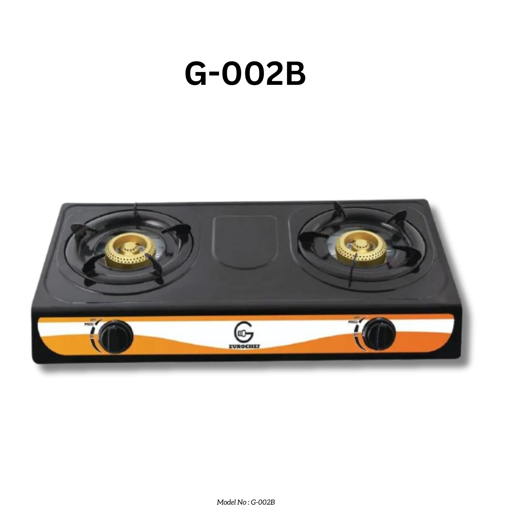 Eurochef G-002B  Two Burner (double) Stainles Steel  Gas Cooker