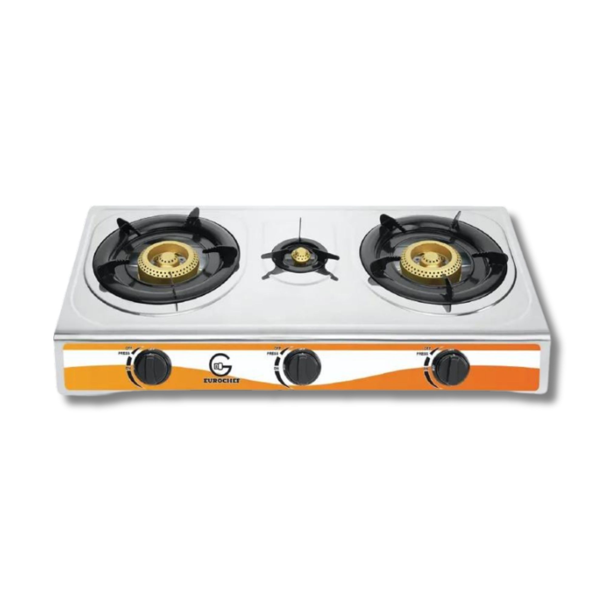 Eurochef G-003W  three Burner Gas Cooker Table Top Stove WHITE