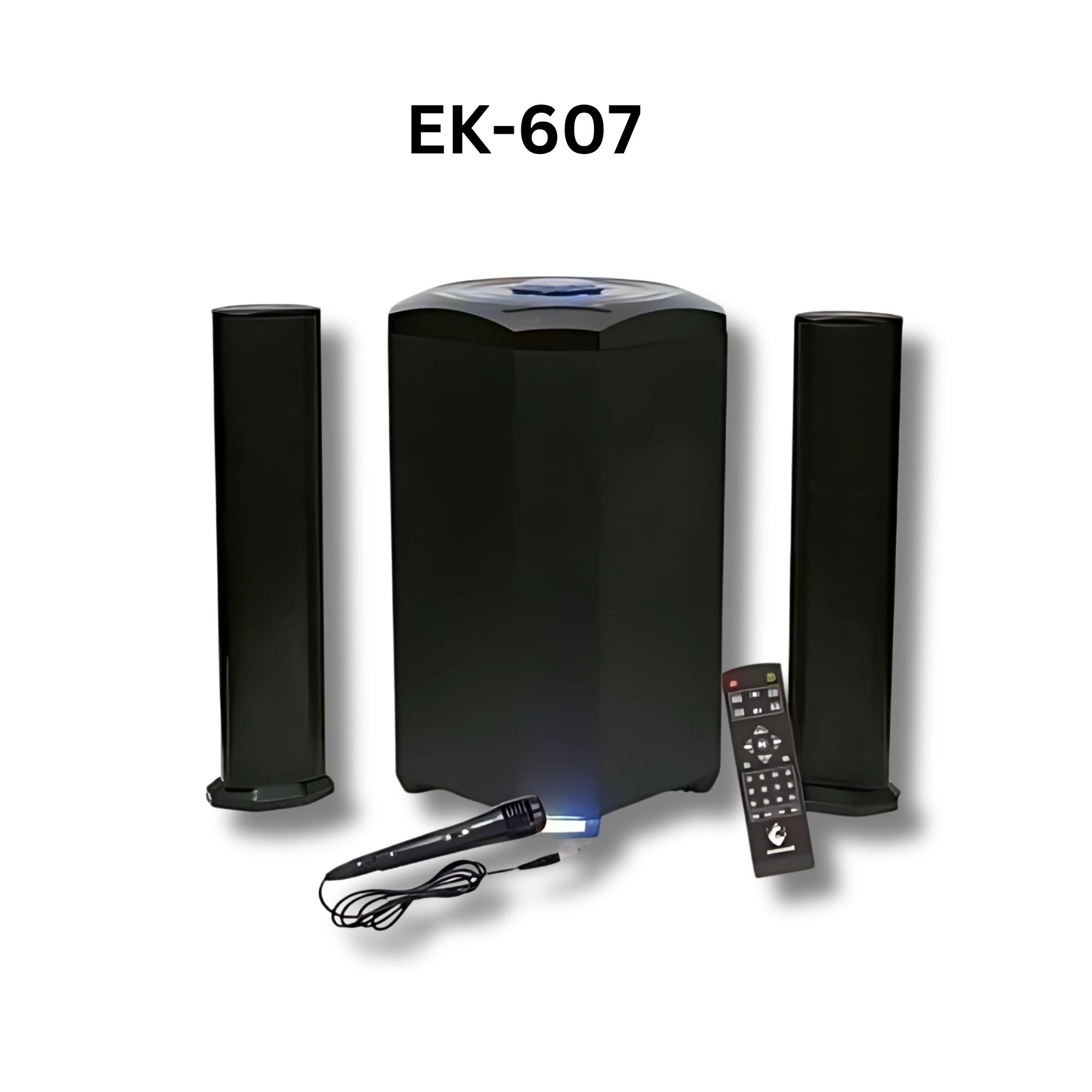 Euroken EK-607 MTUNGI WOOFER 20000W, Home Theatre Woofer BT FM Speaker 20000W FREE MIC P.M.P.O 20000W 2.1 Multimedia