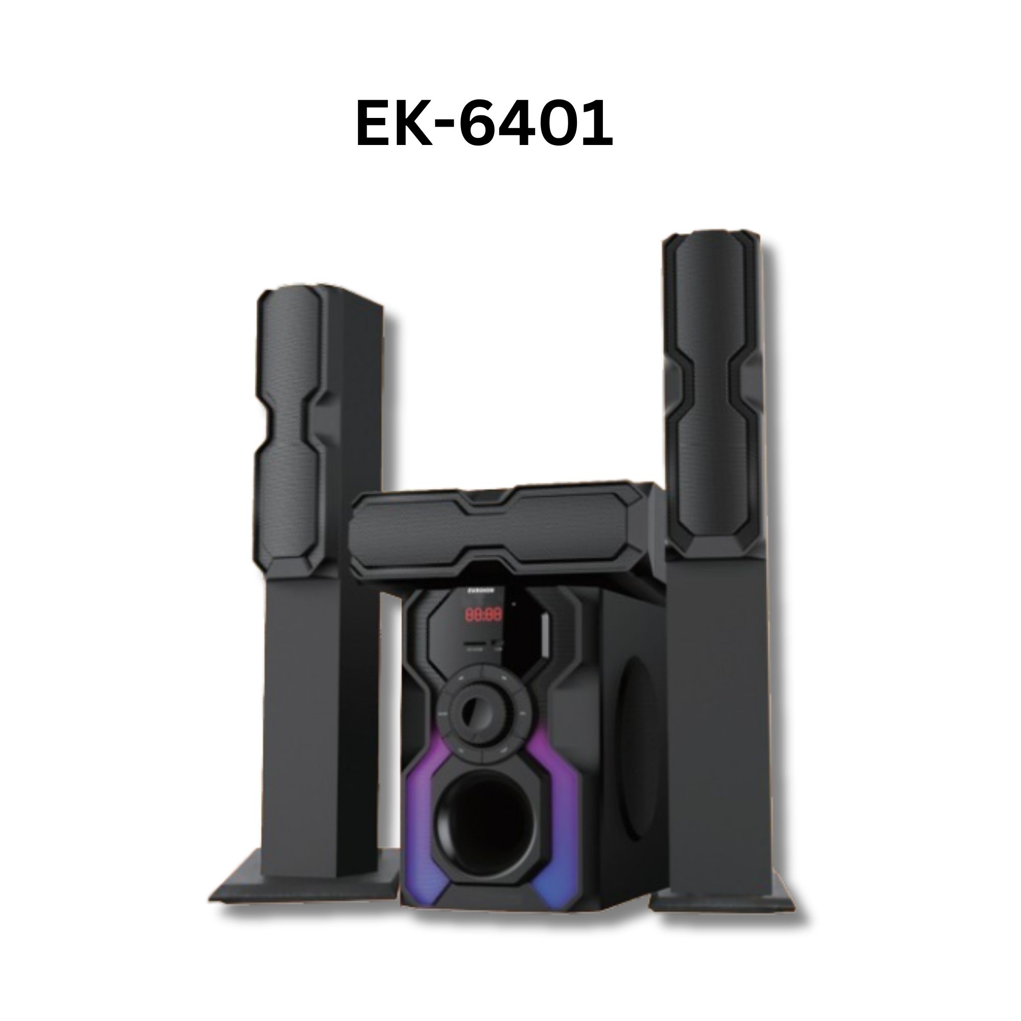 EUROKEN HOME THEATRE SYSTEM EK-6401 3 IN 1 TALL BOY AC/DC 10000W  PMPO  BLUETOOTH/FM/USB/SD MEM CARD SUPPORT