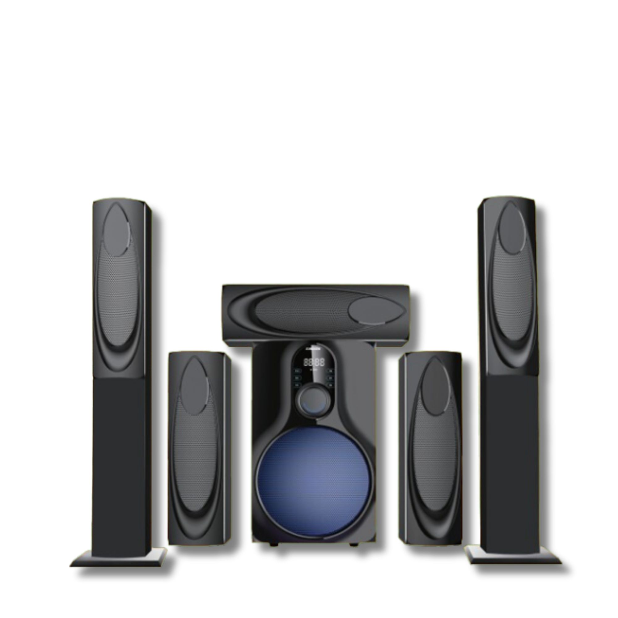 EUROKEN HOME THEATRE SYSTEM EK-58K5 5 IN 1 TALL BOY AC/DC 15000W PMPO  WITH BLUETOOTH/FM/USB/SD MEM CARD SUPPORT
