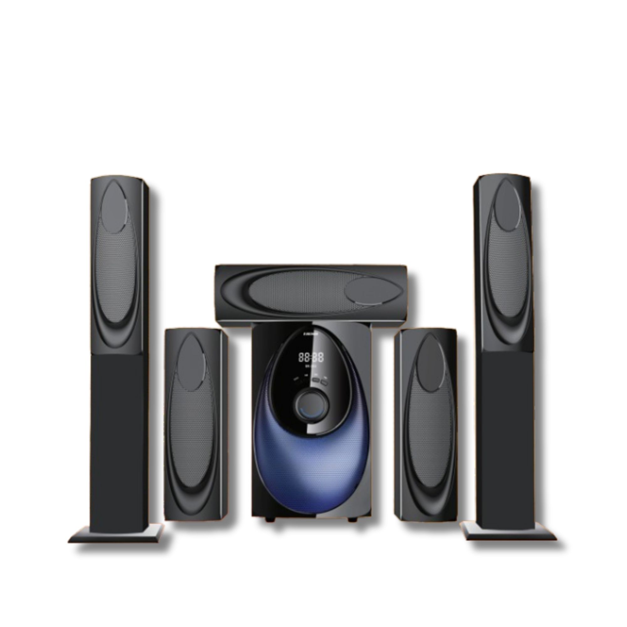 EUROKEN HOME THEATRE SYSTEM  EK-211 5 IN 1 TALL BOY AC/DC 12000W PMPO  WITH BLUETOOTH/FM/USB/SD MEM CARD SUPPORT