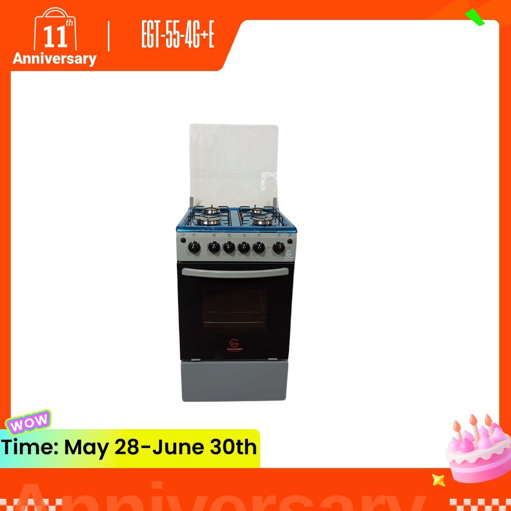 EUROCHEF EG55-4G+E 4 Gas Burner + Electric Oven Stand Gas Cooker  50x55cm