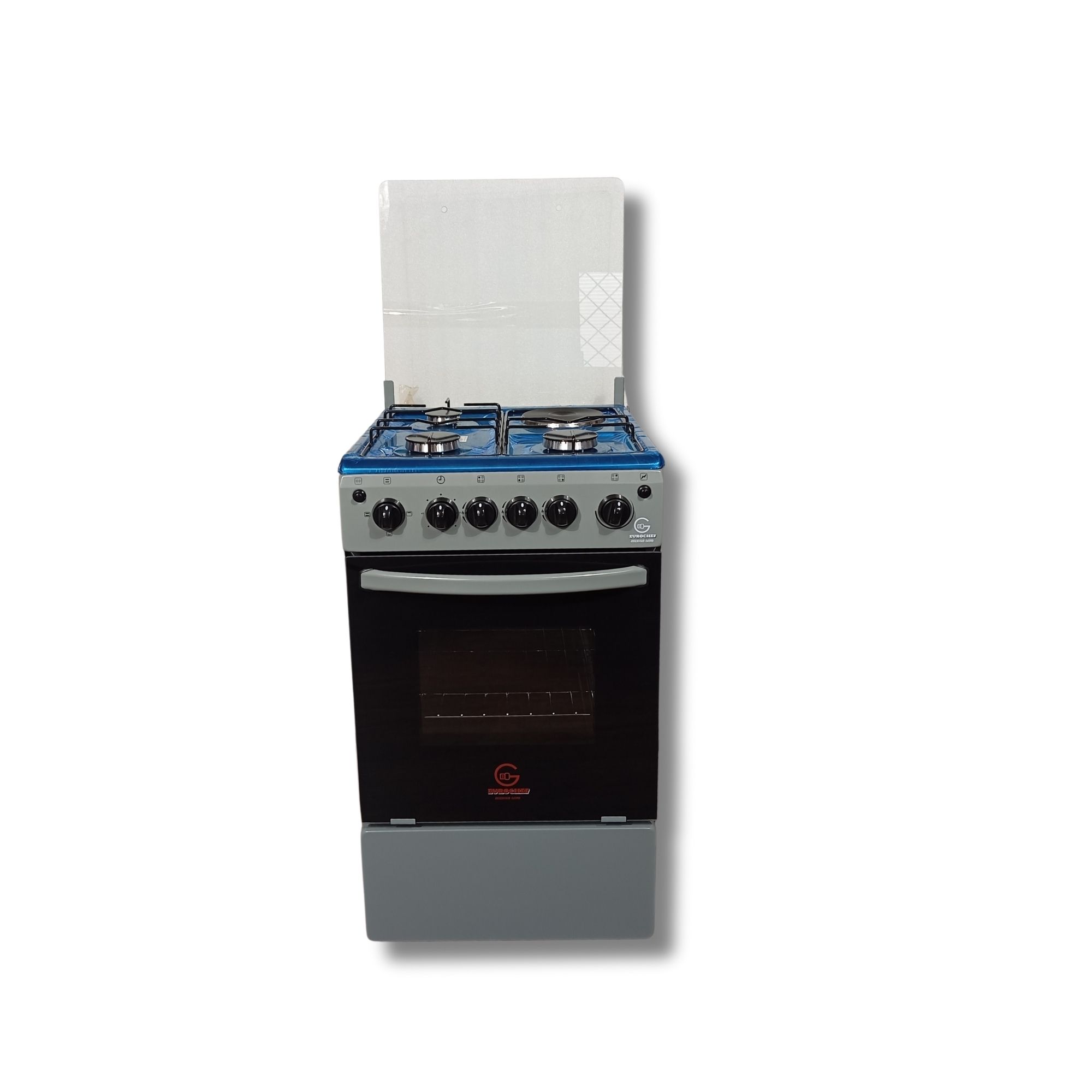 Eurochef EG55-3G1E-E 3 Gas Burner + 1 Hot Plate with Electric Oven 55x50cm