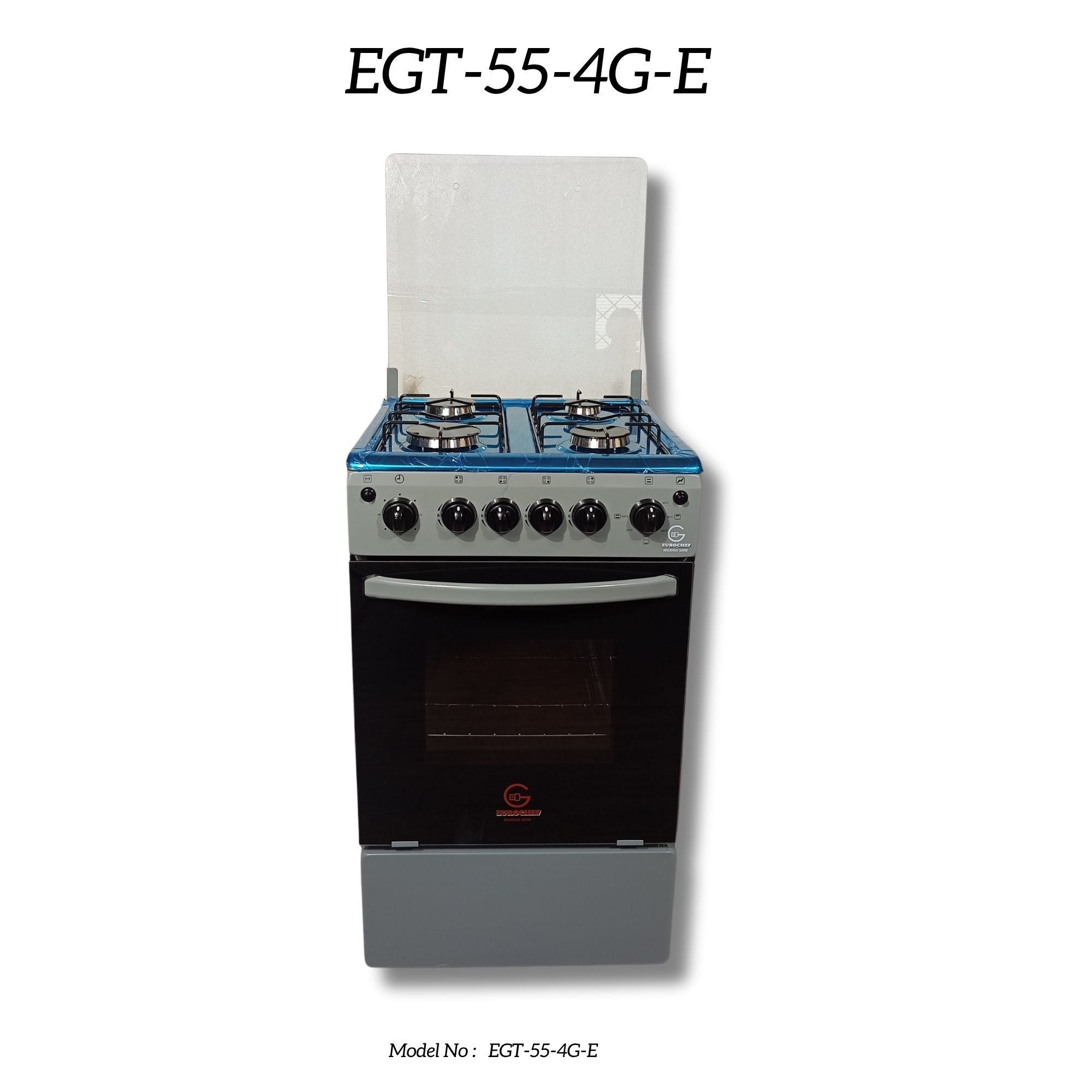 EUROCHEF EG55-4G+E 4 Gas Burner + Electric Oven Stand Gas Cooker  50x55cm