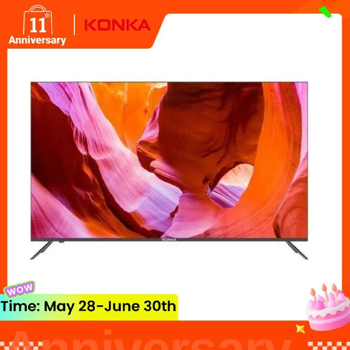 KONKA FRAMELESS SMART TV FULL HD 1080P ANDROID 11 4K ULTRA THIN BEZELS 50 INCHES