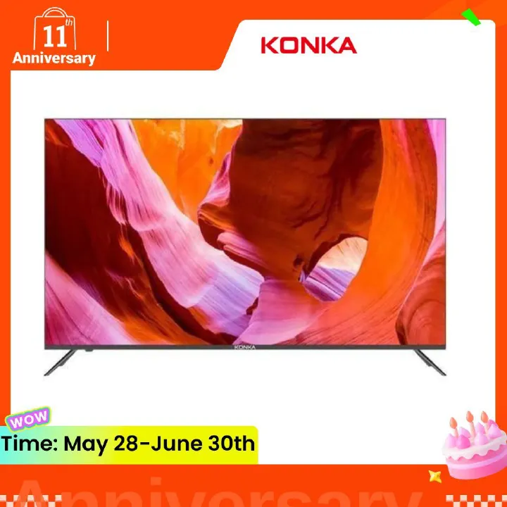 KONKA FRAMELESS SMART TV FULL HD 1080P ANDROID 11 4K ULTRA THIN BEZELS 50 INCHES