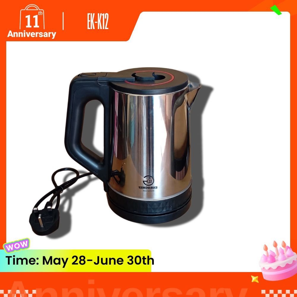 Eurochef  EC-K12 Electric Kettle Automatic, 2.3 Litres -  Stainless Steel