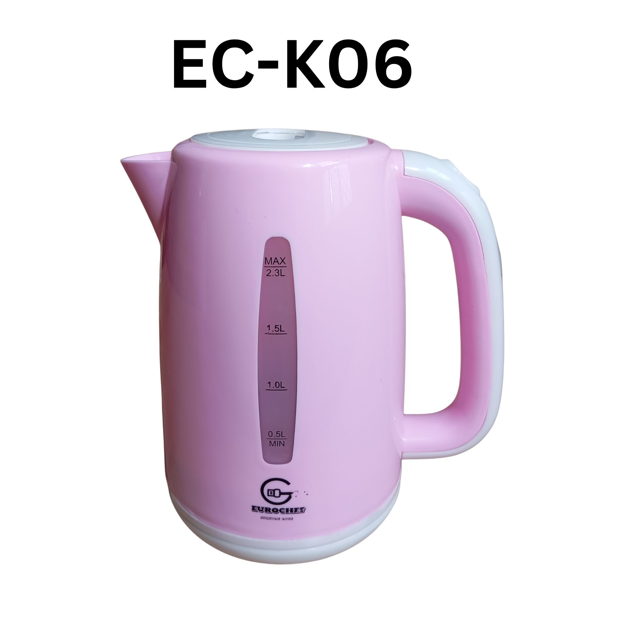 EUROCHEF EC-K06 2.3L Plastic Electric Cordless Kettle Electric Jug for boiling water Kitchen Appliance(1 YR WARRANTY) -PINK BLUE WHITE