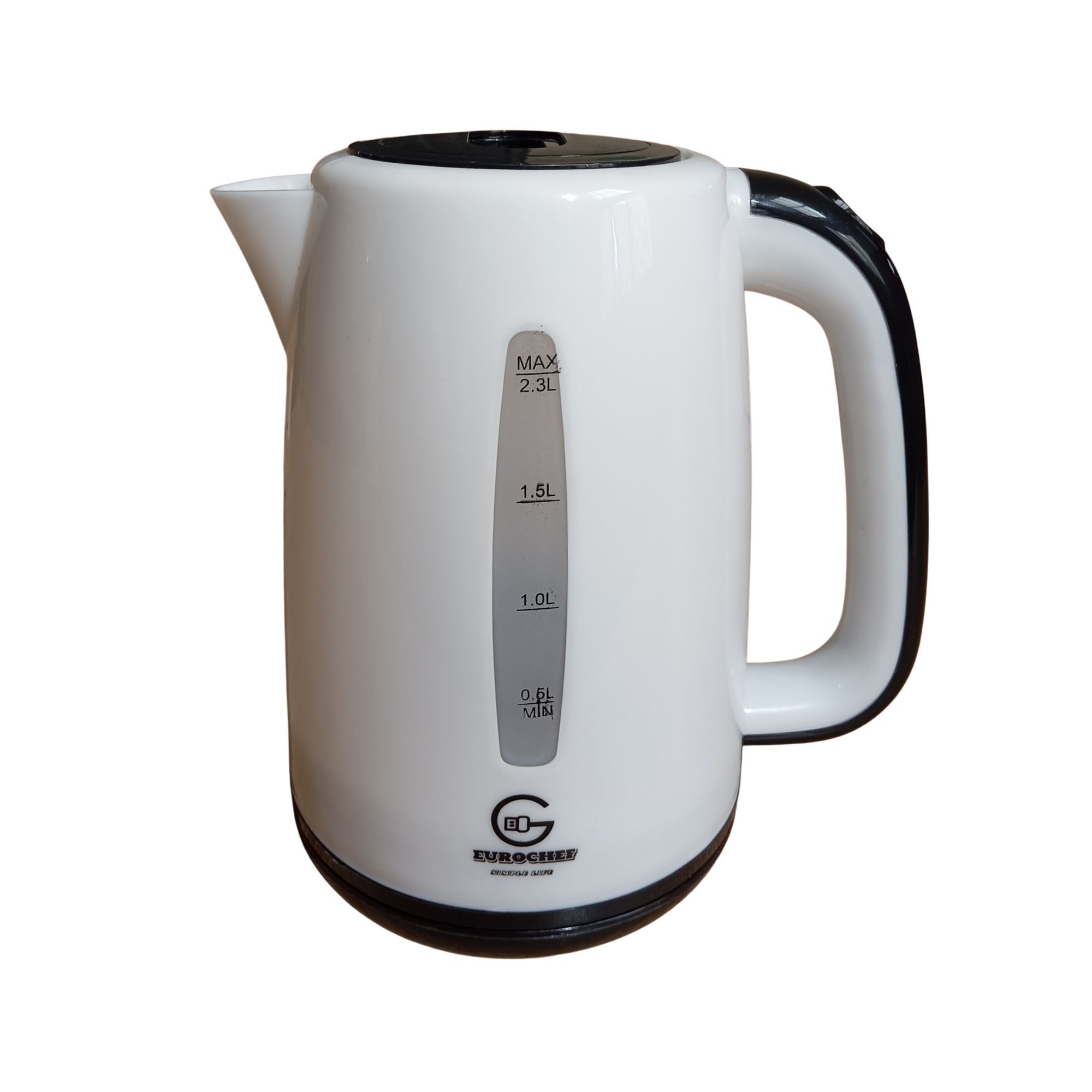 EUROCHEF EC-K06 2.3L Plastic Electric Cordless Kettle Electric Jug for boiling water Kitchen Appliance(1 YR warranty)- white/blue/pink