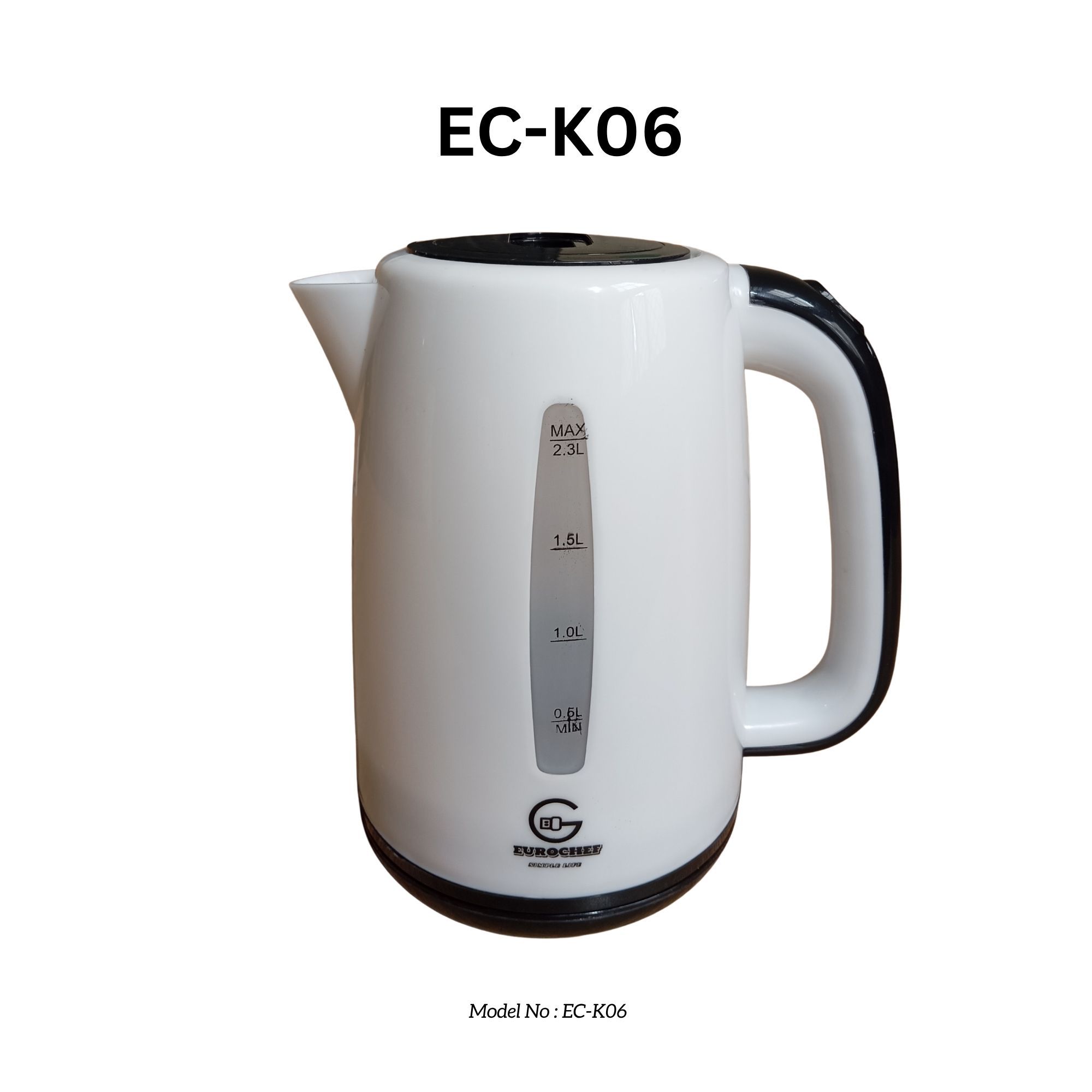 EUROCHEF EC-K06 2.3L Plastic Electric Cordless Kettle Electric Jug for boiling water Kitchen Appliance(1 YR warranty)- white/blue/pink