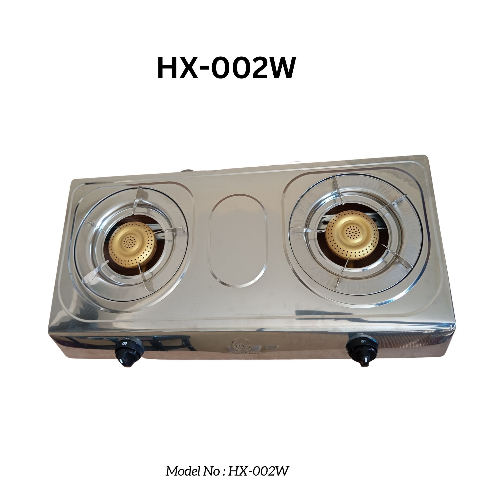 【ExclusiveOffer】Eurochef HX-002W Table Top Stainless Steel 2 Burner Kitchen Appliance Cooktop Gas Cooker