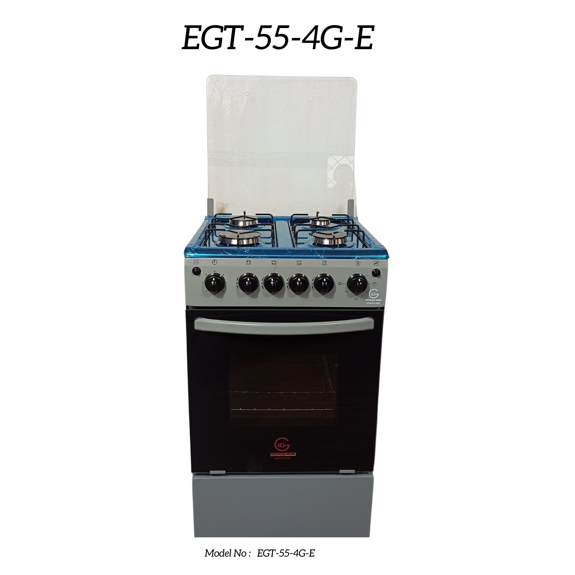 【Exclusive Offer】 EUROCHEF EGT55-4G-E  55L HOME IMPROVEMENT FREE STANDING COOKER  4 GAS BURNER KITCHEN APPLIANCE WITH ELECTRIC OVEN 50X55CM