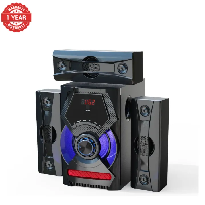 【Exclusive Offer】 NEW EUROKEN EK-603 3.1CH Subwoofer Speaker 20000W PMPO Woofer Home Theatre Audio Speaker System BLUETOOTH/FM/SD/USB With Remote Control