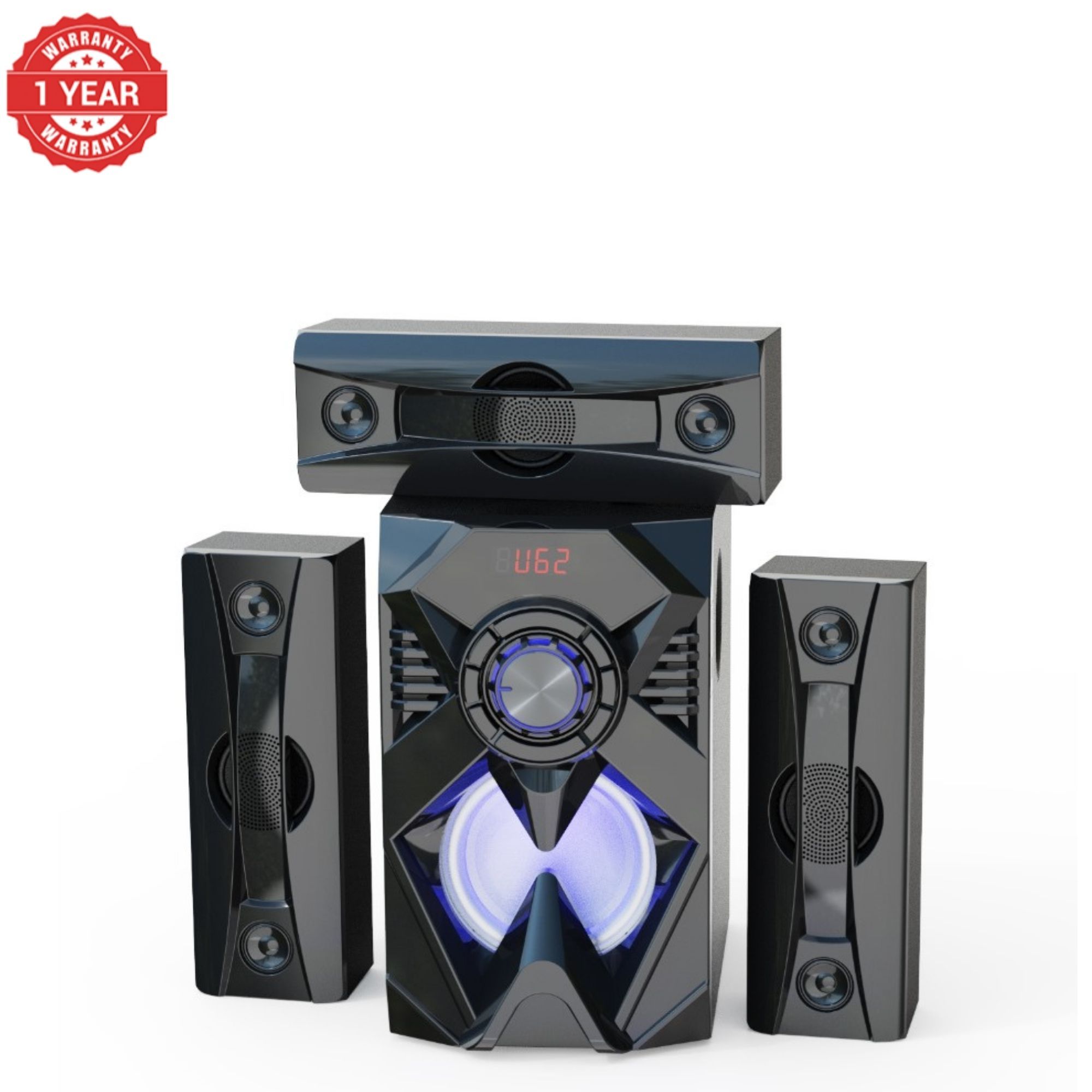 【Exclusive Offer】NEW EUROKEN EK-601 3.1CH With 20,000 PMPO Subwoofer Speaker  Home Theatre Audio System  With Remote Control BLUETOOTH/USB/SD/FM