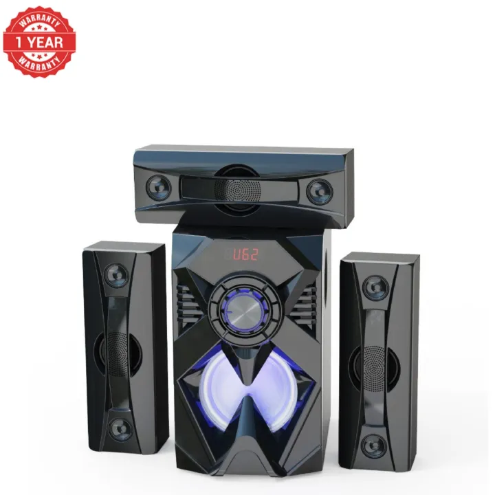 【Exclusive Offer】NEW EUROKEN EK-601 3.1CH With 20,000 PMPO Subwoofer Speaker  Home Theatre Audio System  With Remote Control BLUETOOTH/USB/SD/FM