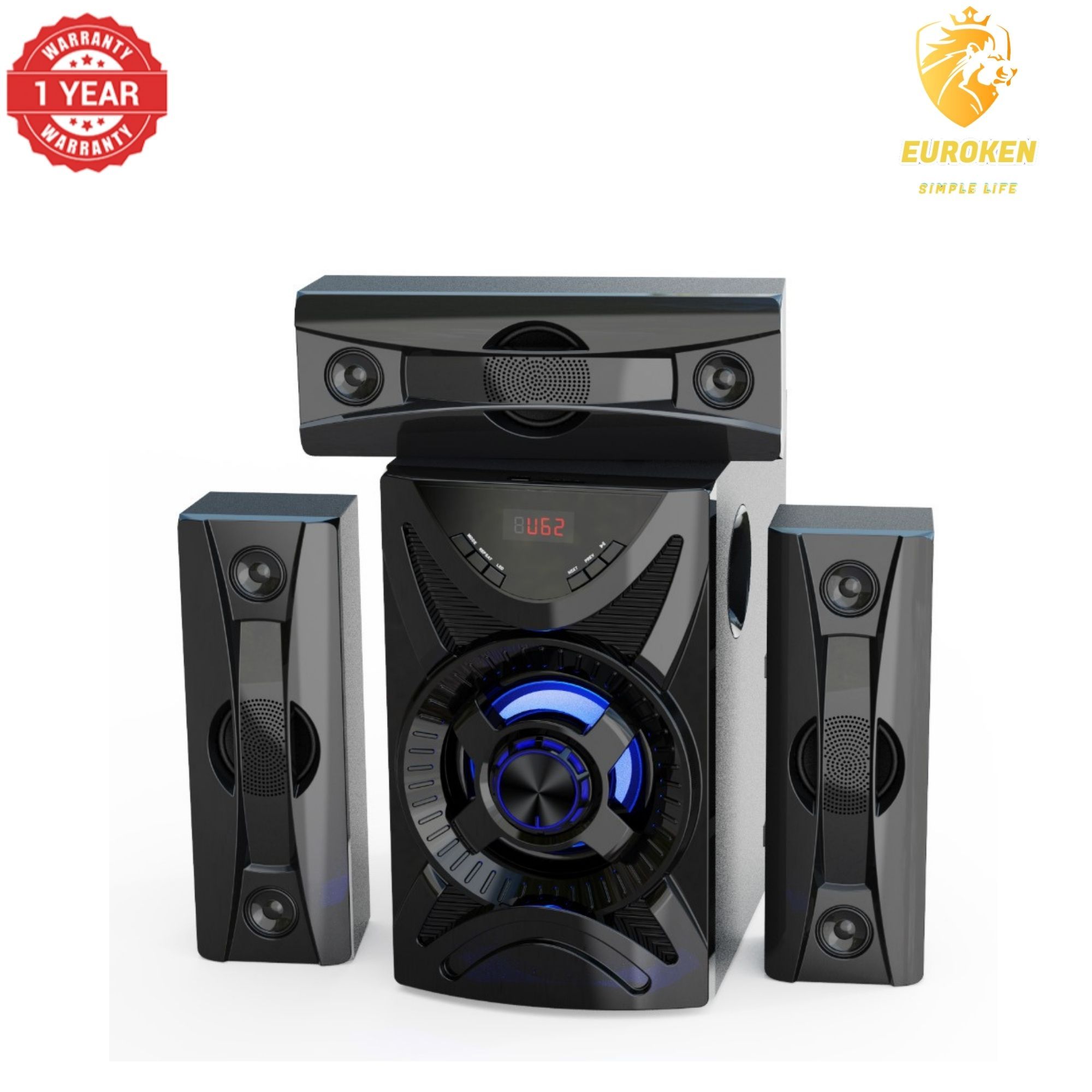 【Exclusive Offer】NEW SINATECH ST-6311 3.1CH With 20,000 PMPO Subwoofer Speaker  Home Theatre Audio System  With Remote Control BLUETOOTH/USB/SD/FM