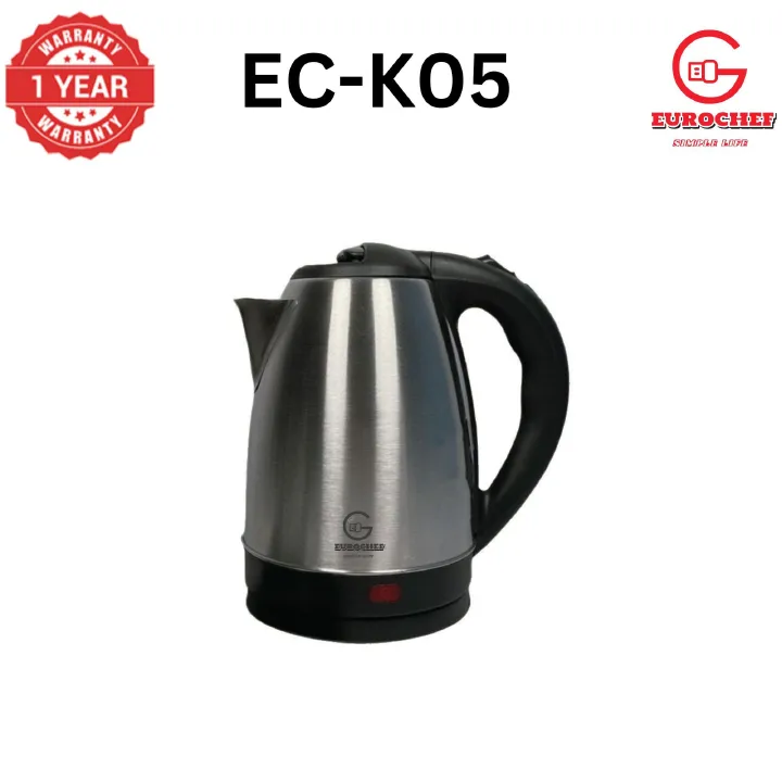 【Limited Offer】 Eurochef  EC-K05 2L stainless steel cordless Electric Kettle  jug for boiling water home appliance