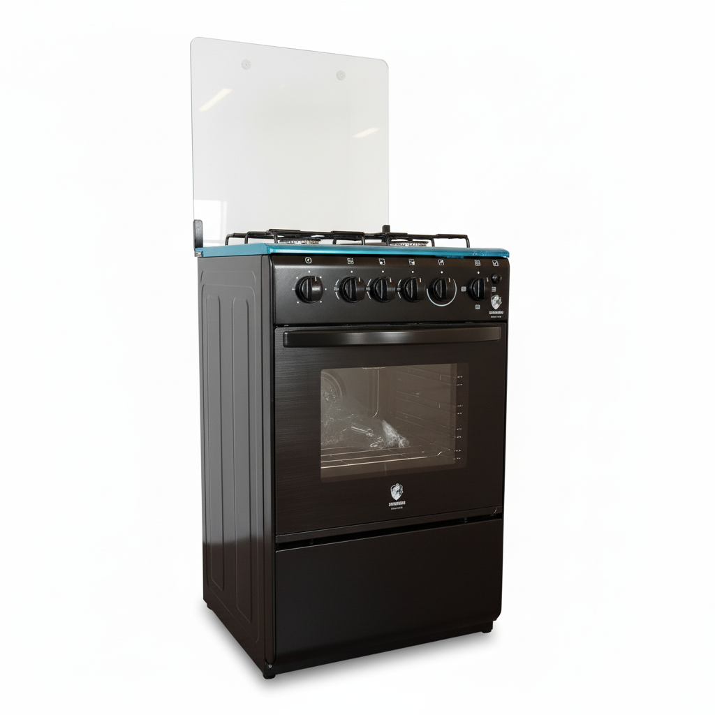 【LIMITED OFFER】 Euroken Euro55-3G1E-E  50L Home Improvement   Free Standing  Cooker 3 GAS +1 Hot plate Kitchen Appliance with electric oven - 50X55CM