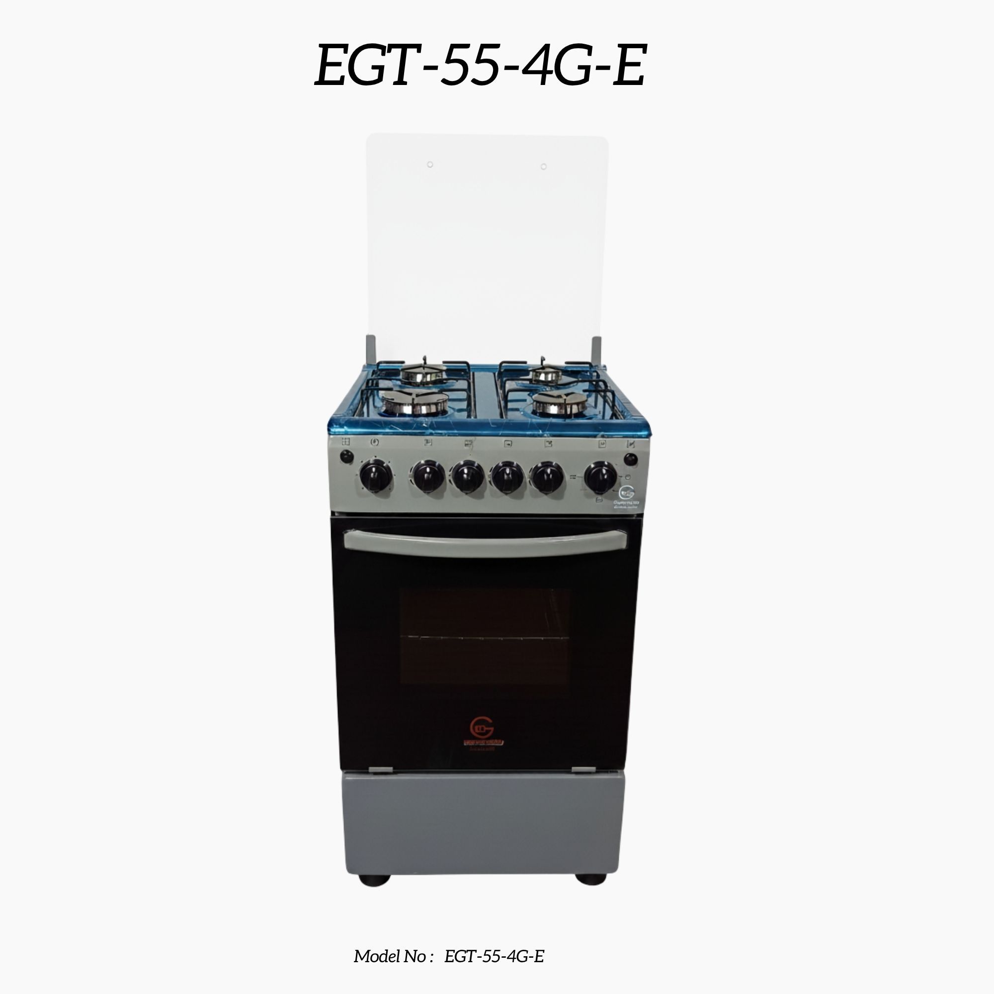 【LIMITED OFFER】 EUROCHEF EGT55-4G-E  55L HOME IMPROVEMENT FREE STANDING COOKER  4 GAS BURNER KITCHEN APPLIANCE WITH ELECTRIC OVEN 50X55CM