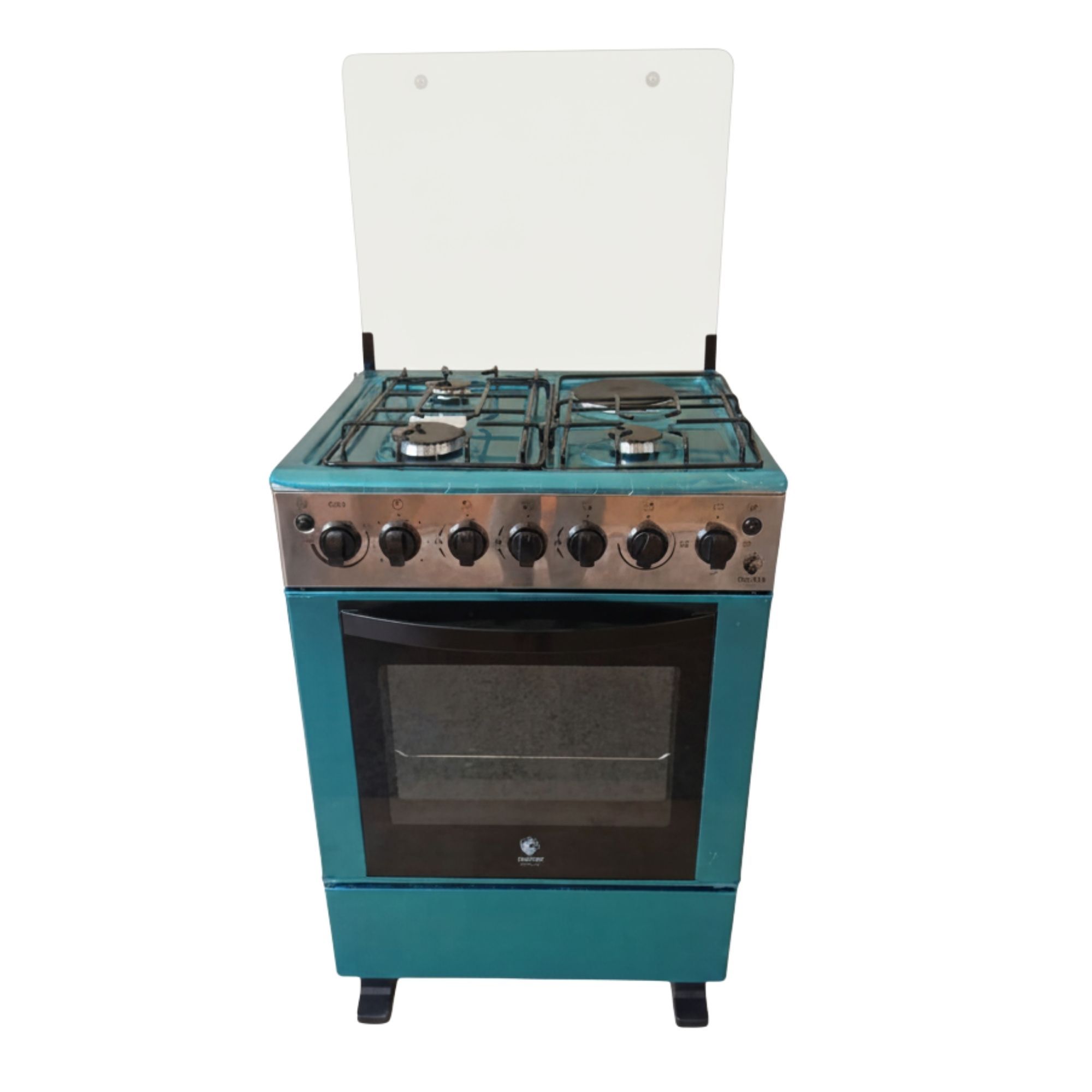 【LIMITED OFFER】 Euroken Euro65-3+1E-E  60l Home Improvement  Free Standing Cooker  3 Gas +1 Hotplate Kitchen Appliance With Electric Oven - 60x65cm