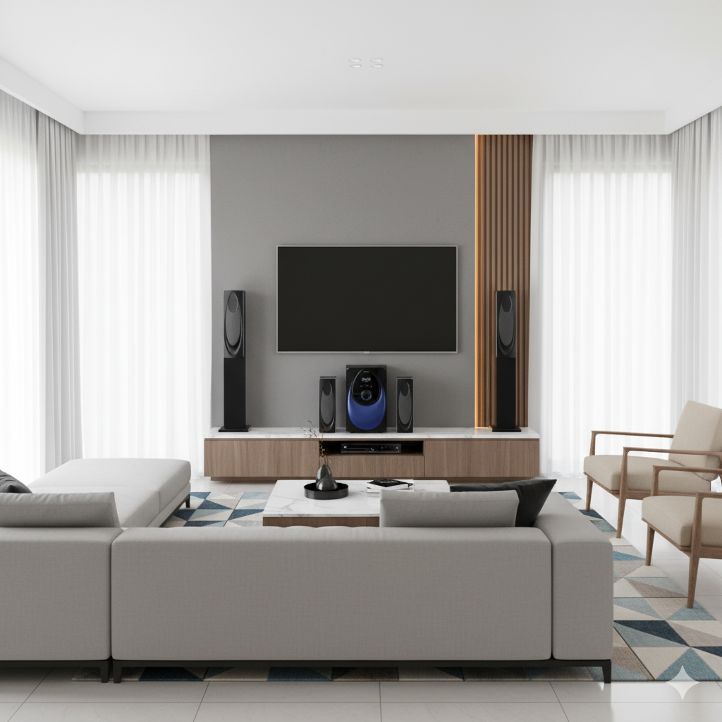 【Limited Offer】New Euroken Home Theatre System EK-211 5 In 1 Tall Boy Ac  12,000W PMPO With Bluetooth FM USB SD Mem Card Support With Super Bass Boost