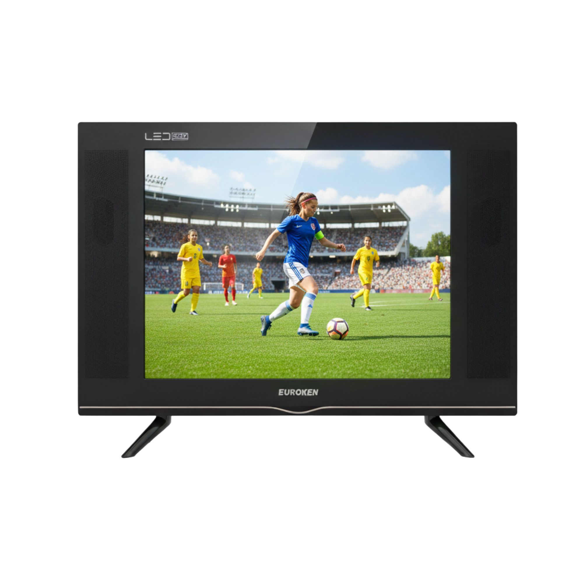 【Limited Offer】 EUROKEN EK-22LS19T2 19" INCH FULL SCREEN DISPLAY TELEVISION AC/DC DIGITAL LED TV WITH INBUILT DECODER FOR LOCAL CHANNELS WIDE COLOR ENHANCER, USB HDMI PORTS