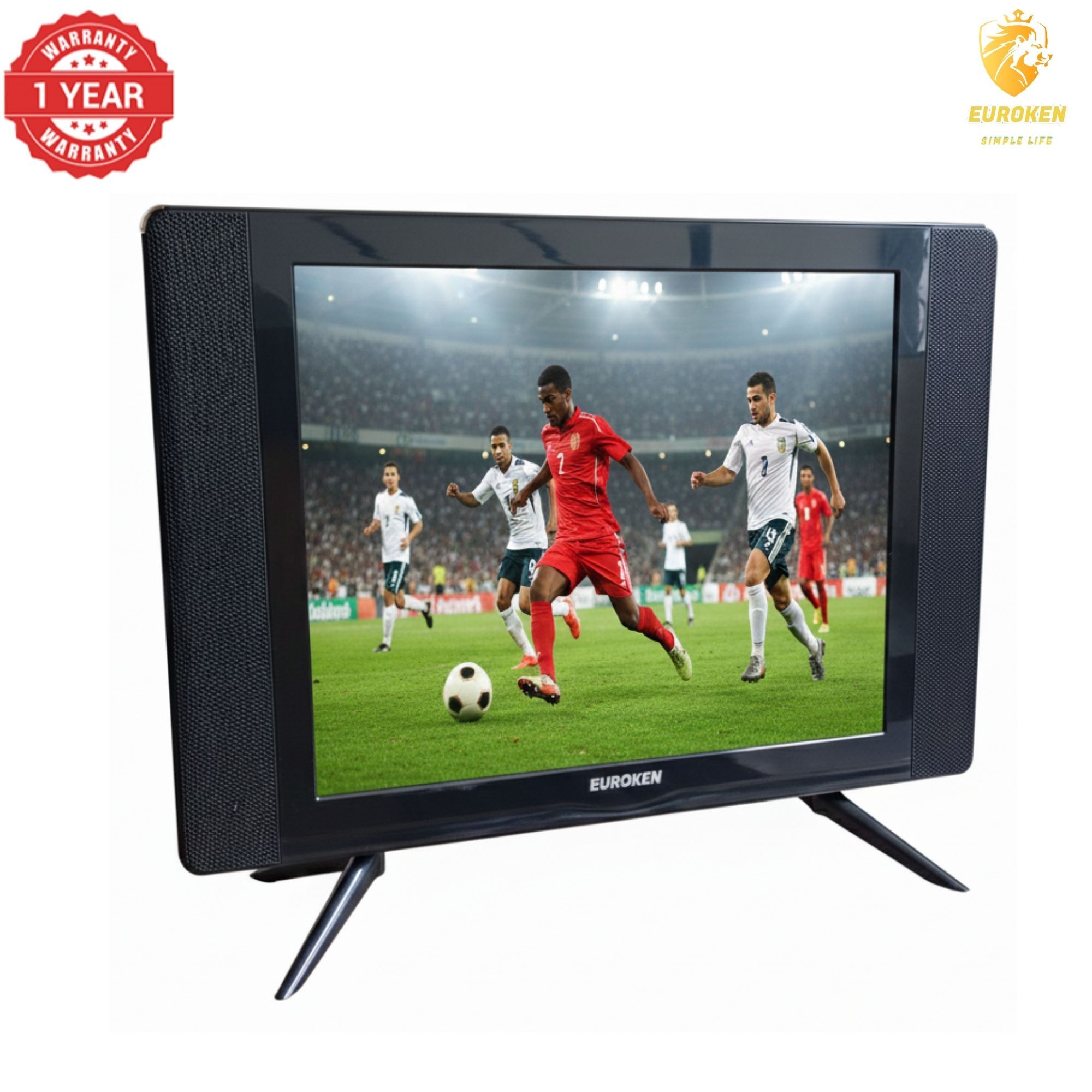 【Limited Offer】 EUROKEN HS-22LS19T2 19" INCH FULL SCREEN DISPLAY TELEVISION AC/DC DIGITAL LED TV WITH INBUILT DECODER FOR LOCAL CHANNELS WIDE COLOR ENHANCER, USB HDMI PORTS