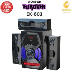 【Limited Offer】 NEW EUROKEN EK-603 3.1CH Subwoofer Speaker 20000W PMPO Woofer Home Theatre Audio Speaker System BLUETOOTH/FM/SD/USB With Remote Control