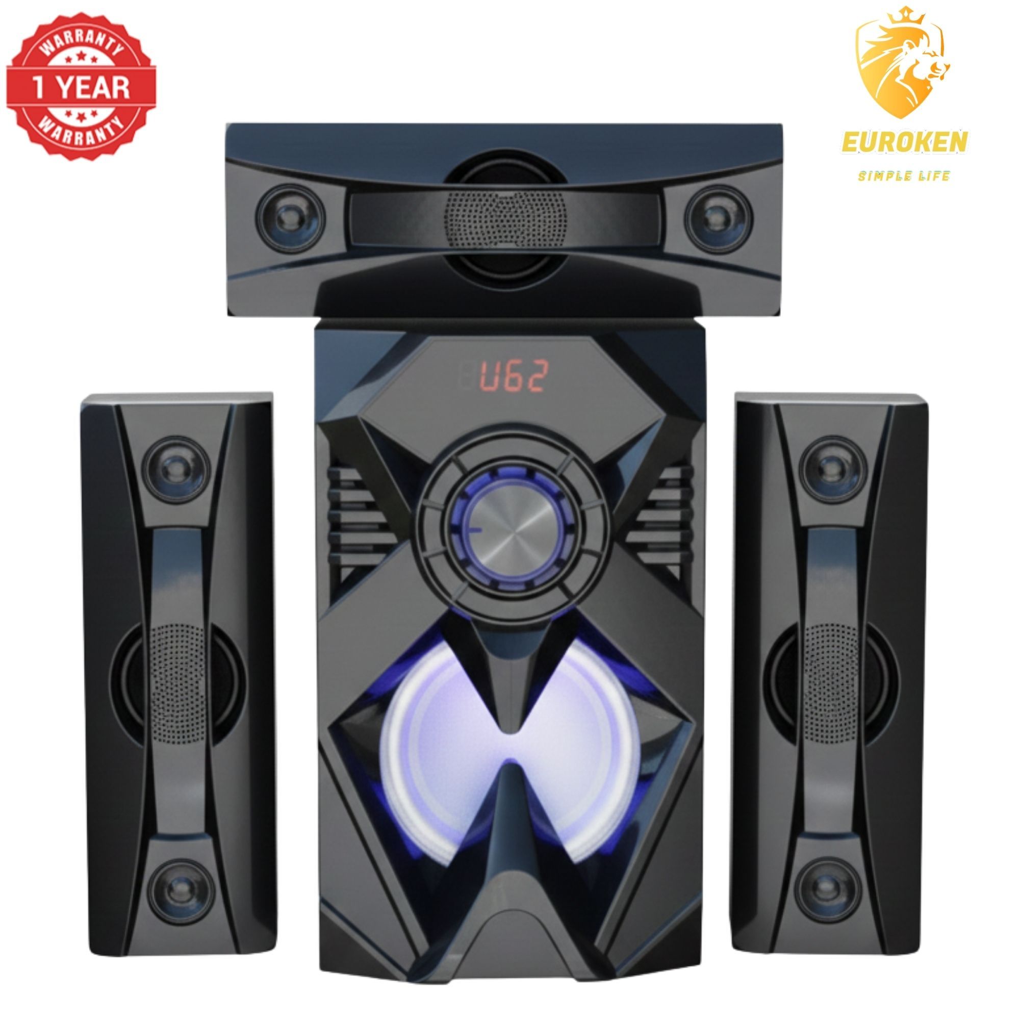 【Exclusive Offer】 NEW SINATECH ST-6301 3.1CH Subwoofer Speaker 20,000W PMPO Woofer Home Theatre Audio Speaker System BLUETOOTH/FM/SD/USB With Remote Control
