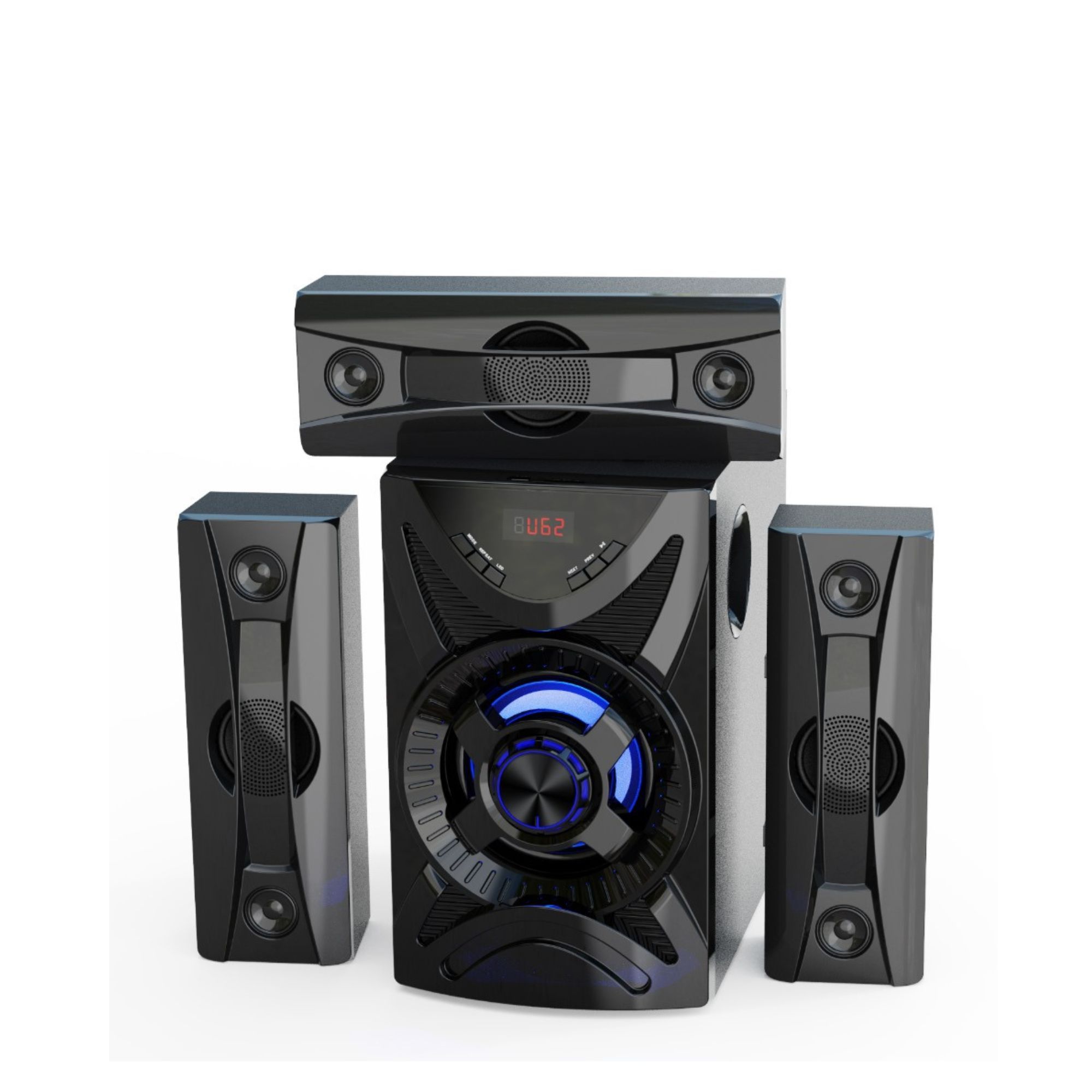【Exclusive Offer】 NEW EUROKEN EK-611 3.1CH Subwoofer Speaker 20000W PMPO Woofer Home Theatre Audio Speaker System BLUETOOTH/FM/SD/USB With Remote Control