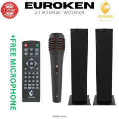【Exclusive Offer】NEW EUROKEN MTUNGI EK-607 2.1CH With 20,000 PMPO MTUNGI Subwoofer Speaker  Home Theatre Audio System  With Remote Control BLUETOOTH/USB/SD/FM FREE MIC