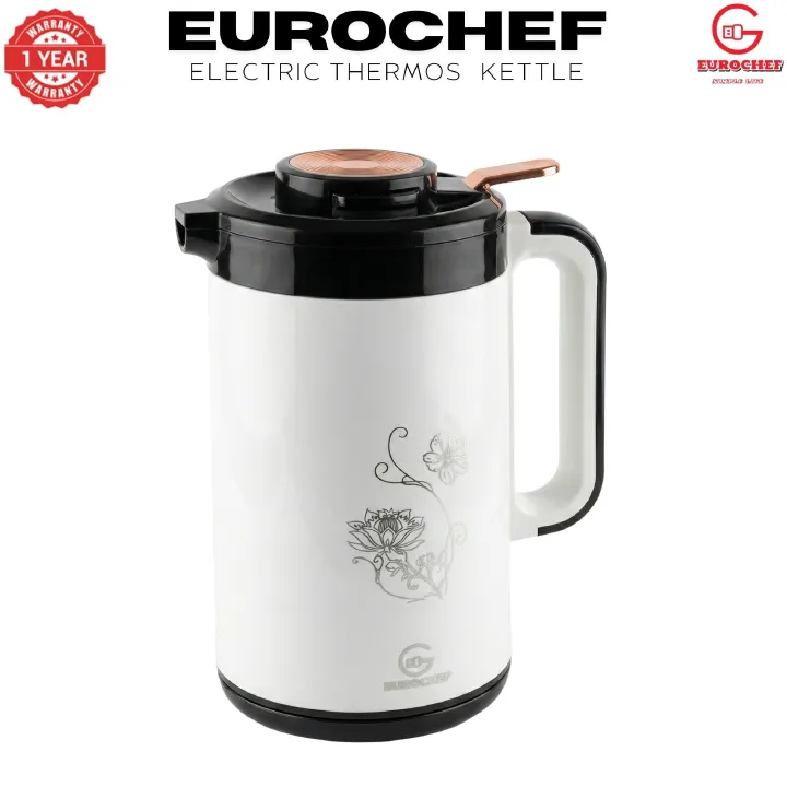 【Limited Offer】 EUROCHEF Thermo Kettle  EC-K53  3.5L 2-in-1 Electric Thermos Kettle & Cordless Water Boiler – Auto Shut-Off