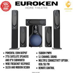 【Limited Offer】New Euroken EK-58K5 Home Theatre System 5 in 1 Tall Boys 15,000 PMPO with Bluetooth ?FM/SD Mem card Support with Super Bass Boost