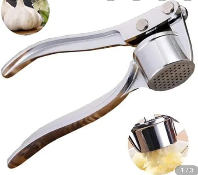 Garlic press, Galic presser,  it clashes galic very fast  an no much force is used.