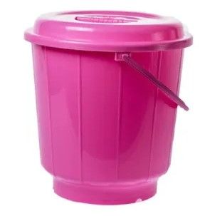 plastic  buckets,2pcs Heavy plastic home water storage bucket with Lid and capacity of 20 litres