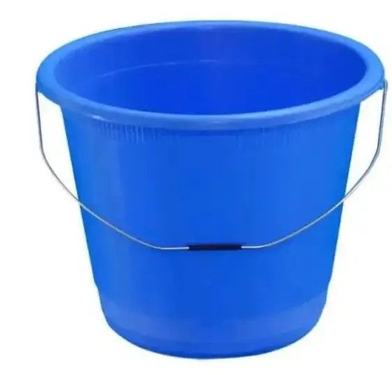 Plastic Bucket, Plastic Storage  Bucket,  2 PIECES Multipurpose Plastic Storage Bucket WITH LID it can be used to store Flour, water or anything else. medium in size