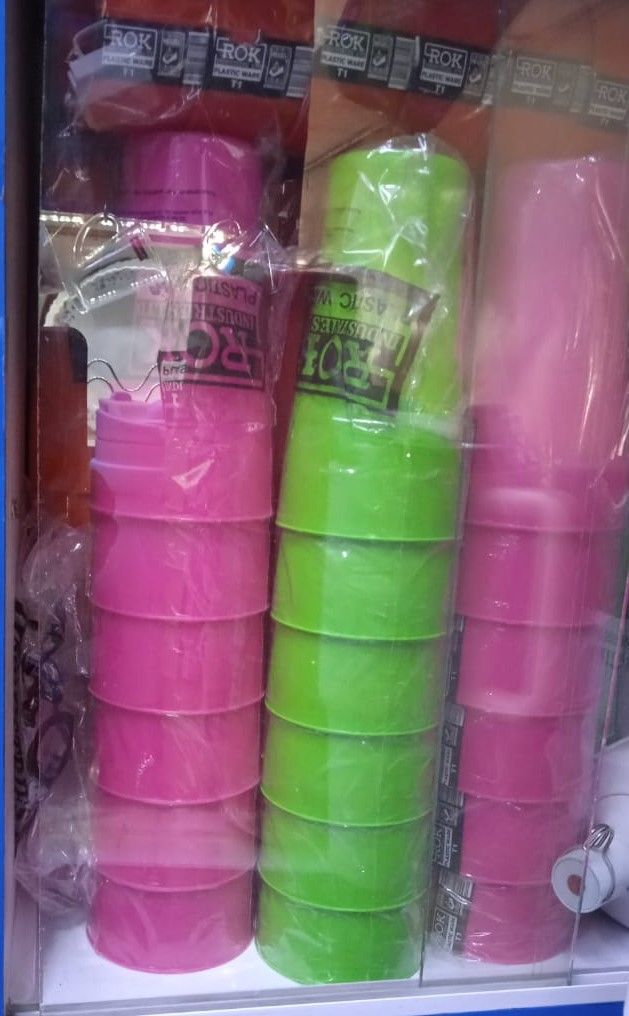 Tumbler cups, plastic tumblers, water plastic glass, water plastic cups 12Pcs Kitchen plastic glass tamblers can be used in birthday parties