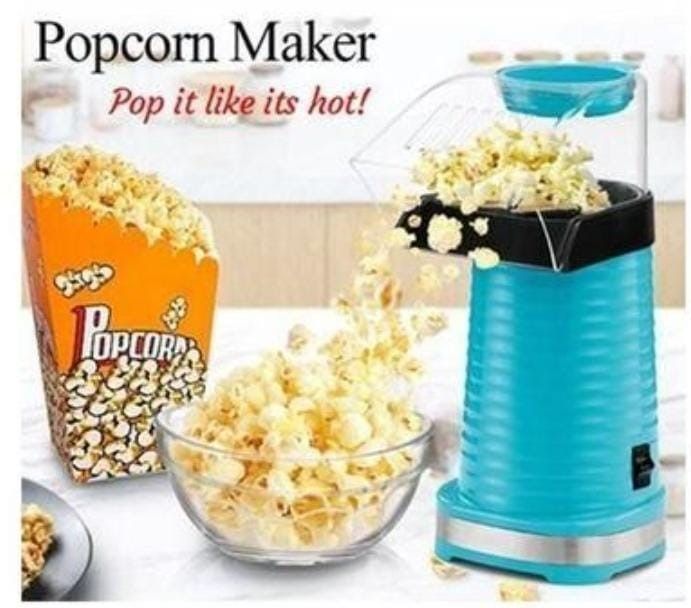 popcorn maker, Hot air oil free popcorn maker  makes 12 cups 1200w