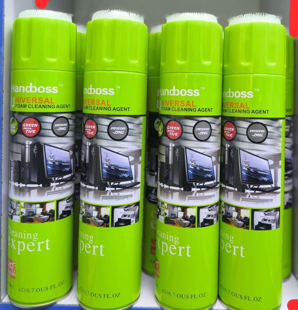 Multipurpose Foam Cleaner, for Cleaning Laptops, computers accessories like keyboards, mouse, screen Office/home Furniture, Car Upholstery, Home Upholstery, Gadgets, Shoes and Metal Equipment, woofers