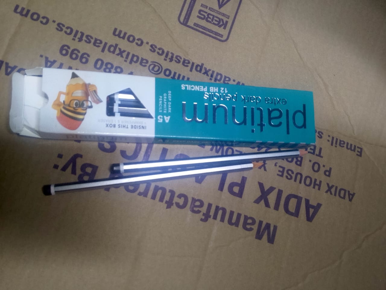 pencils ,  a dozen of pencils