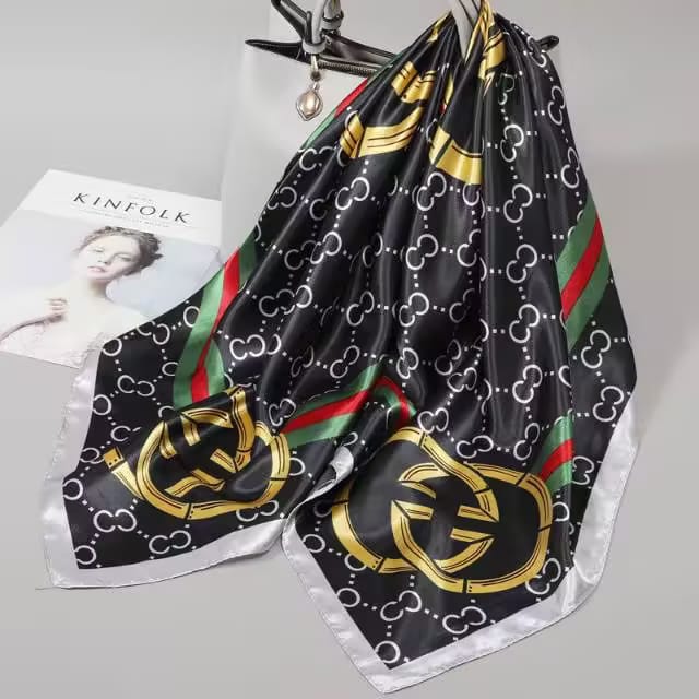 Silk Head Scarf 3 pcs different colors Women Luxury Fashion Scarf
