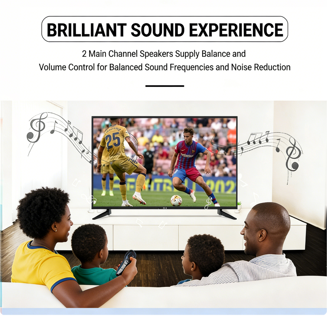 GLD 32″ Frameless HD LED Digital TV, Built-in Decoder Function for Digital Channels, Ready to Use, USB,VGA, 3HDMI, AV/RF Ports, 12 Months Warranty(LE3200R1-T2)