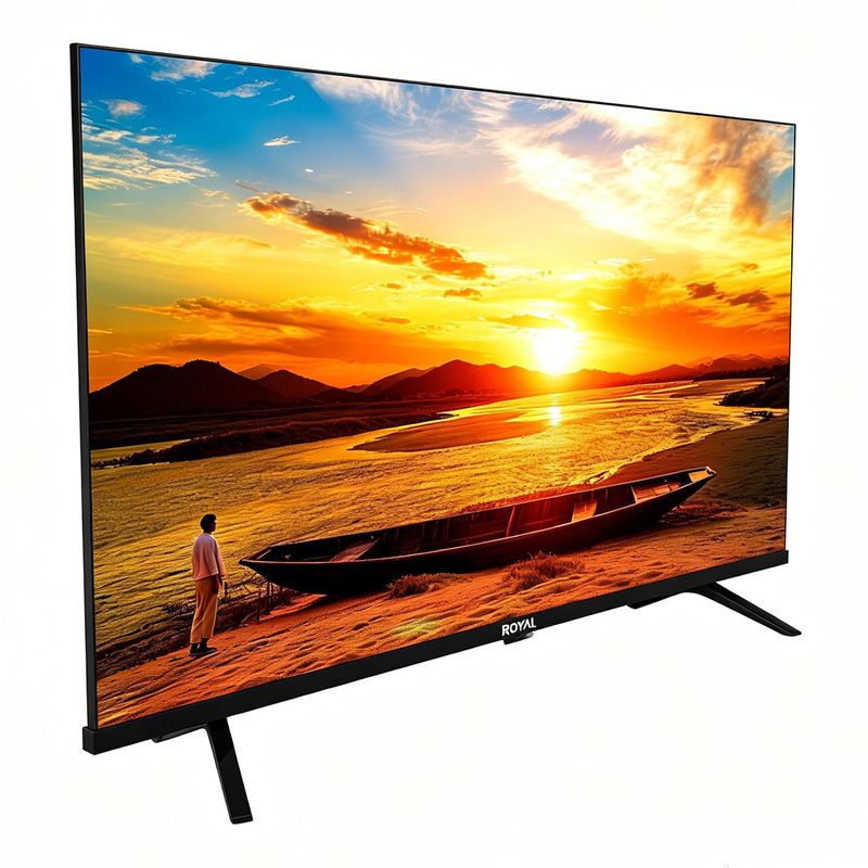 ROYAL D Series Frameless 32 Inch Smart TV (LE3200D2- SA) HD READY Ready With Inbuilt Decorder Supports USB HDMI YOUTUBE NETFLIX With Remote Control