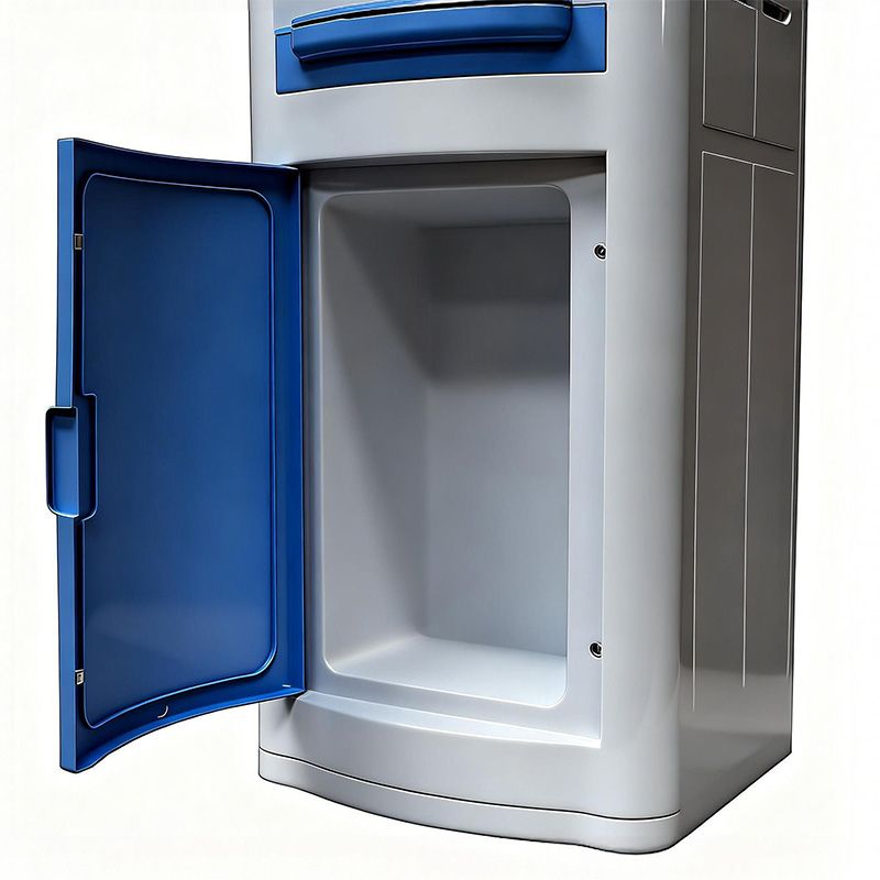 GLD Top Loading Hot and Normal Standing Water Dispenser(G-WD300) with Storage Cabinet Large Capacity, 2 Faucets, for Home Office Kitchen Household Appliance