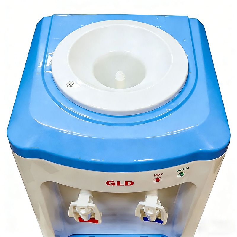 GLD Top Loading Hot and Normal Standing Water Dispenser(G-WD300) with Storage Cabinet Large Capacity, 2 Faucets, for Home Office Kitchen Household Appliance
