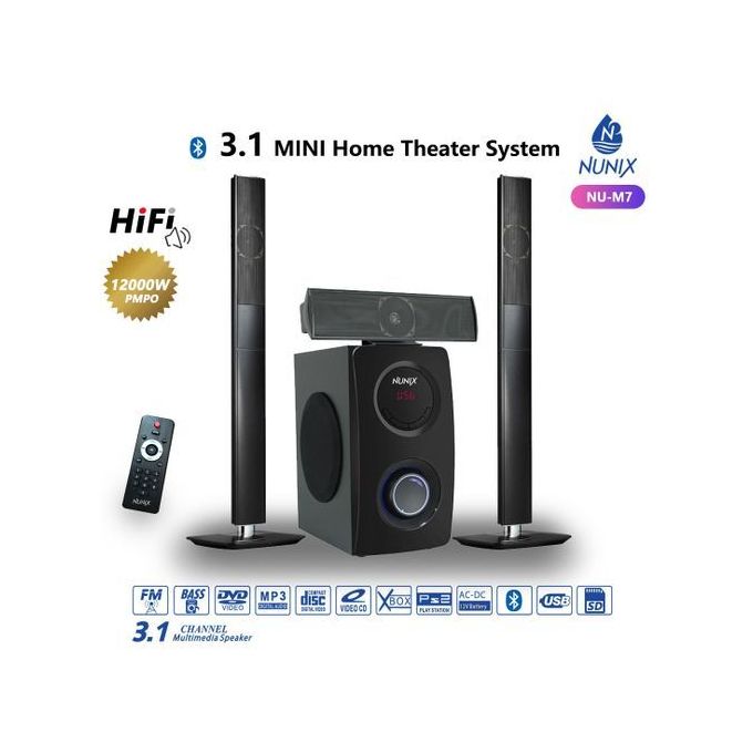 Nunix Home Theater System With Remote/ FM/ Bluetooth