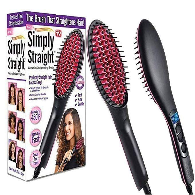 Simply Straight Straight Electric Extra Long Hair Straightening Brush.