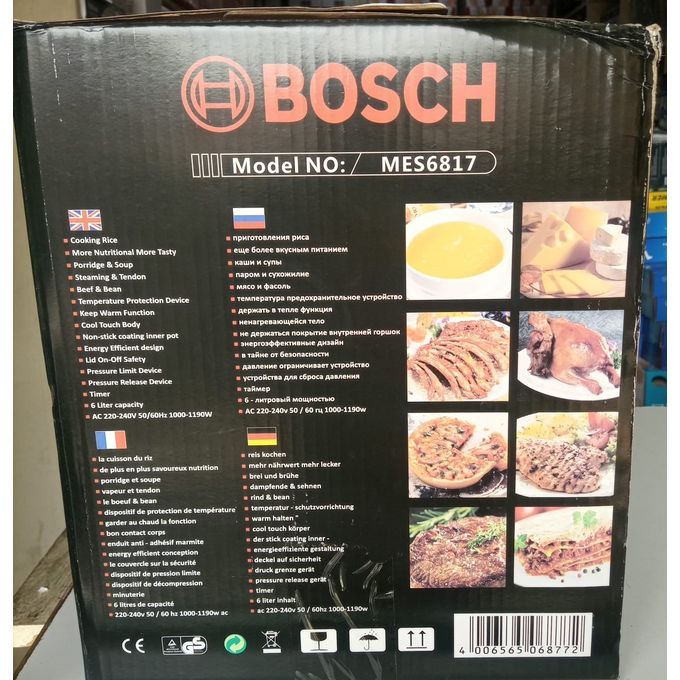 Bosch 6L ELECTRIC PRESSURE COOKER