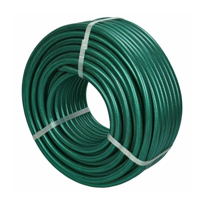 Reinforced Heavy Duty 3 Layer Garden Water Hose Pipe MULTI PURPOSE BRAIDED Indoor Outdoor Hosepipe  -50Mtrs  X 3/4''